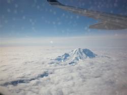 Mount Rainier from above